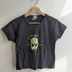 90s cropped Incubus T-shirt